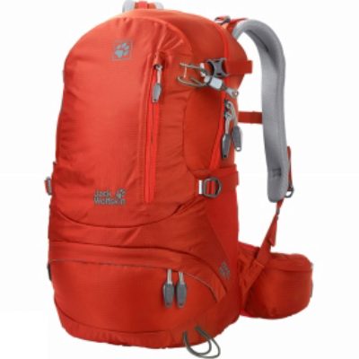 Jack Wolfskin Womens ACS Hike 22 Rucksack Lobster Red